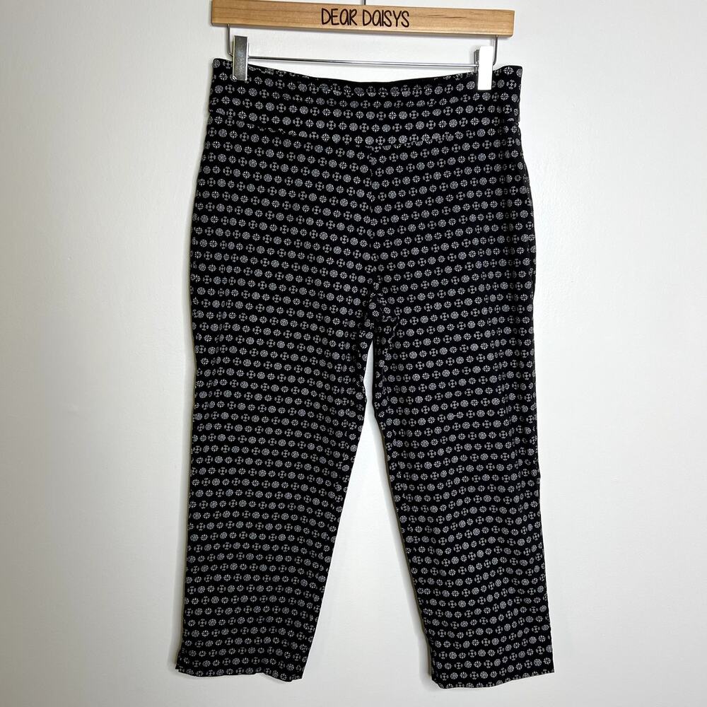 Counterparts Black Patterned Capri Stretchy Pants - Picture 7 of 7